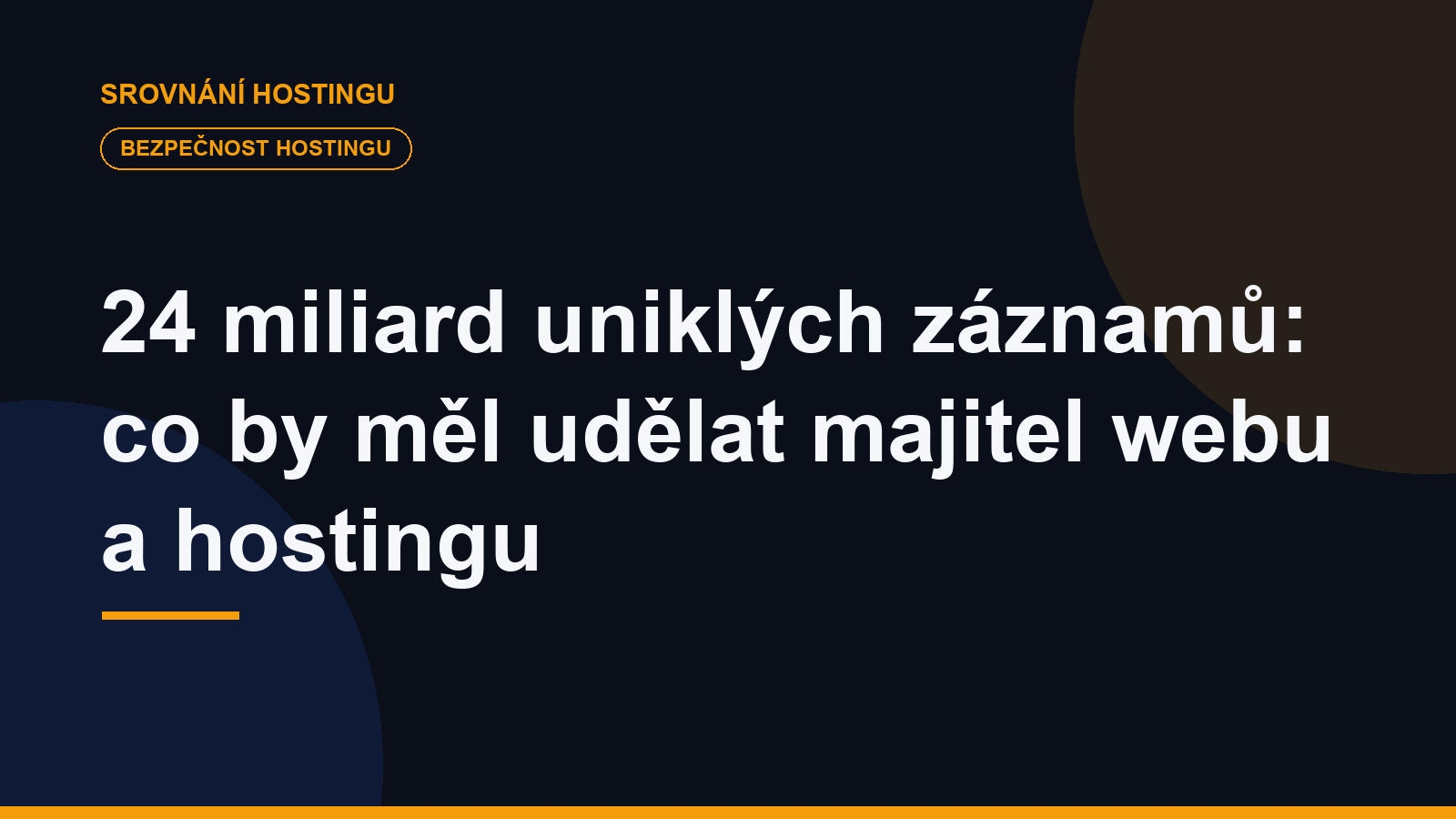24 miliard uniklých záznamů: co by měl udělat majitel webu a hostingu