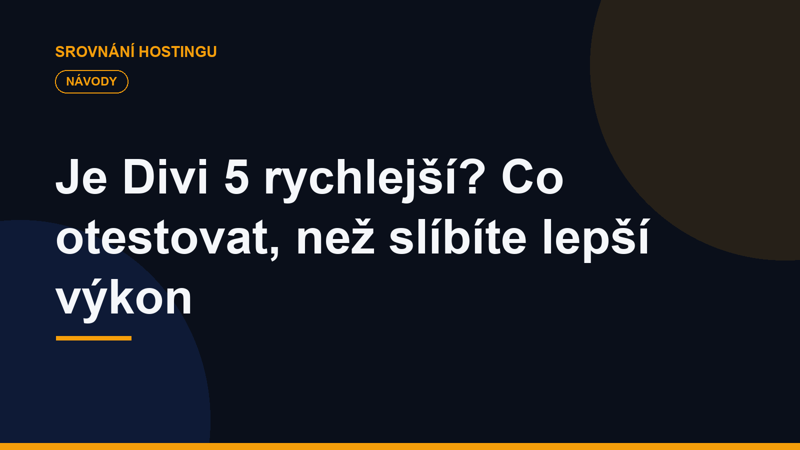 Je Divi 5 rychlejší? Co otestovat, než slíbíte lepší výkon