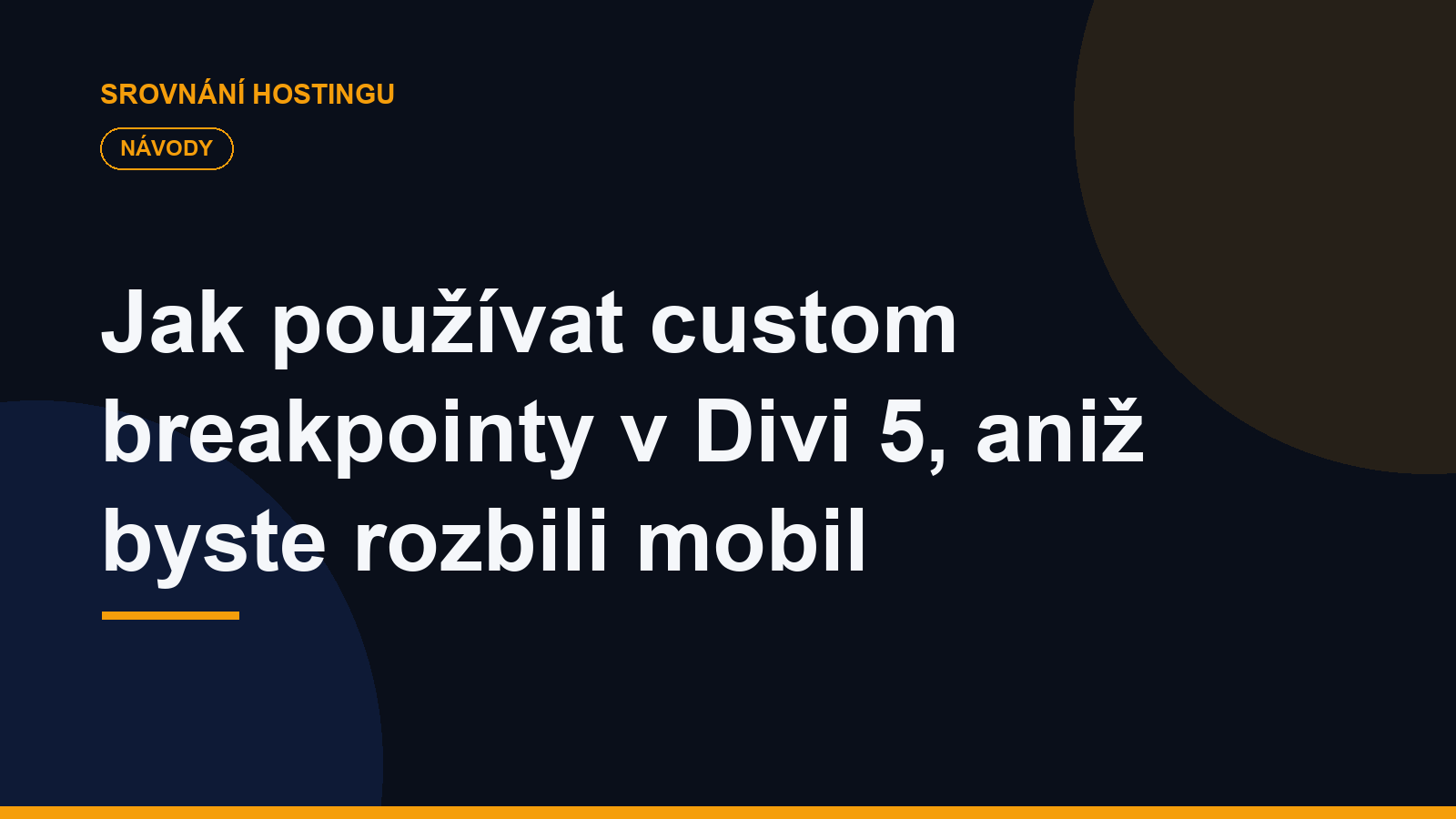 Jak používat custom breakpointy v Divi 5, aniž byste rozbili mobil